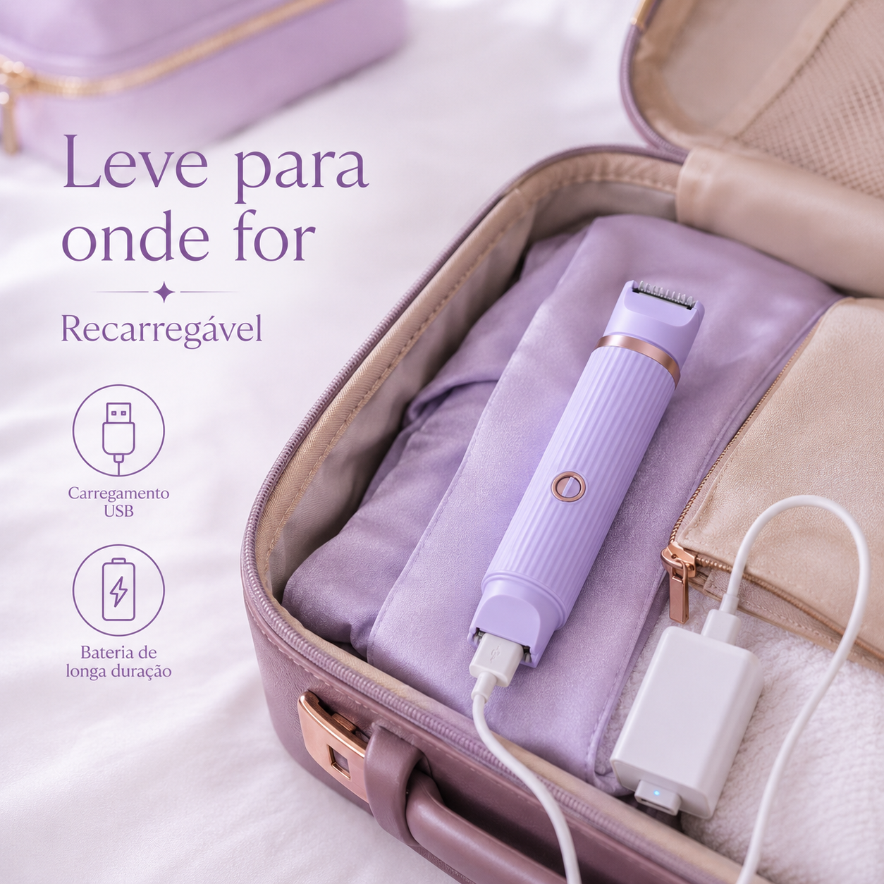LisaCare - Depilador Elétrico Feminino 2 em 1
