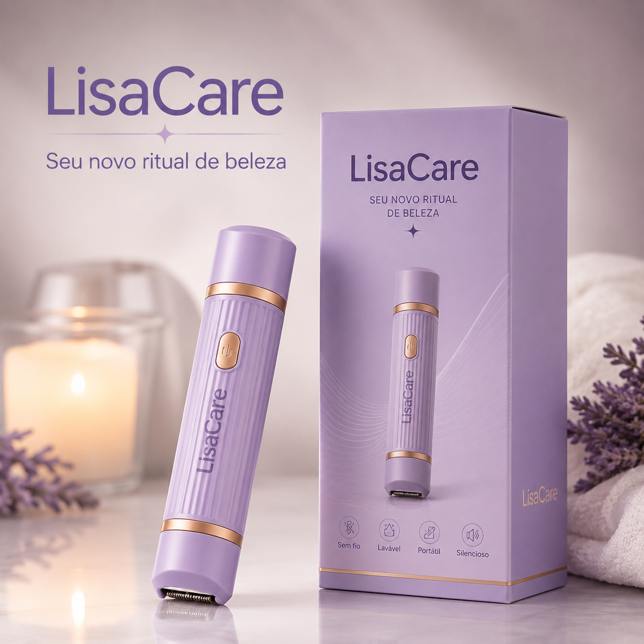 LisaCare - Depilador Elétrico Feminino 2 em 1